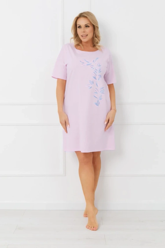 Cămașă de noapte damă ERULA Italian Fashion bumbac jersey mânecă scurtă