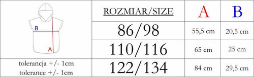 Poncou pentru copii Nicol 224392 din mușelin 100% bumbac cu glugă - bej