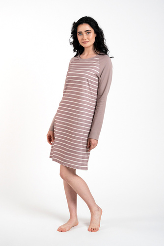 Oda cămașă de noapte Italian Fashion - cappuccino print