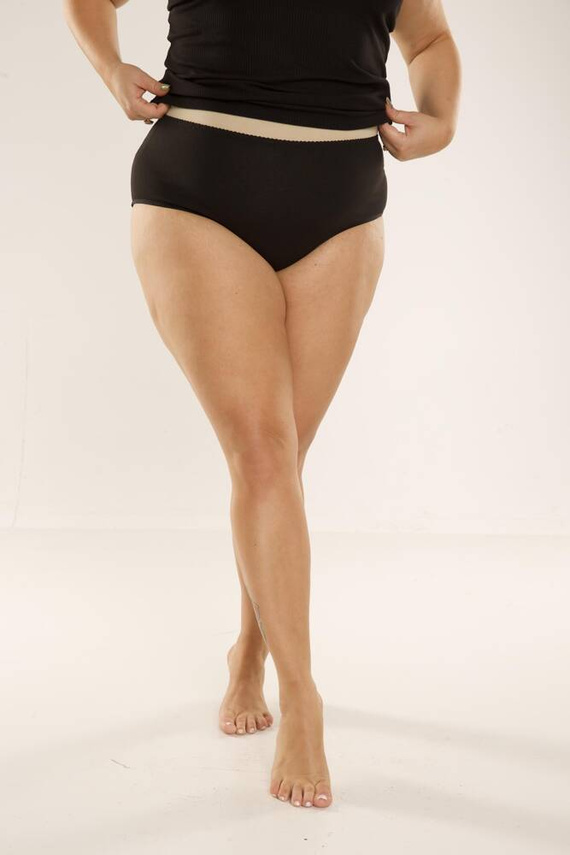 018 Sara Chiloți cu talie înaltă De lafense - negru