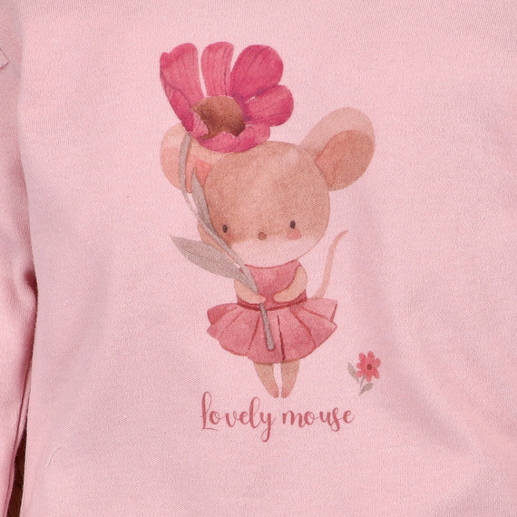 Body Nini 100% Little Mouse bumbac organic, fabricat în Polonia