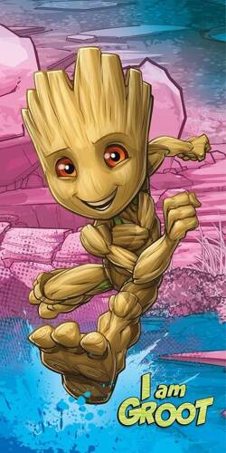Groot „I am groot” Kids25 Prosop de plajă Jerry Fabrics