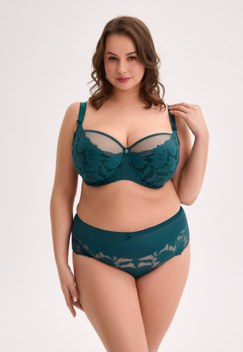 Sutien BSM 1134 Gaia Keto – Semi-umflat, Maxi, Verde, Dantelă