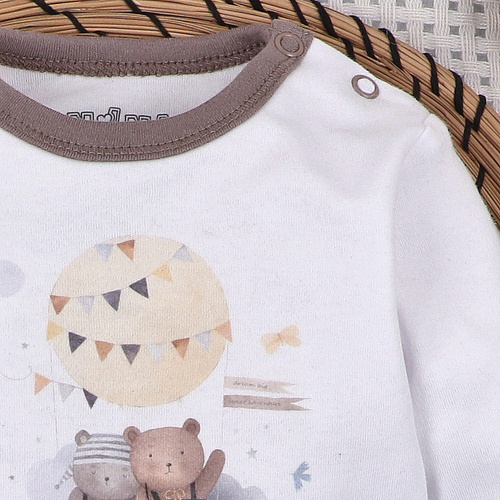 Nini Bluziță Nou-născut 100% Bumbac Organic – Fabricat în Polonia