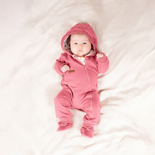 216267 Trening Lala Nicol – Pantofi roz pentru bebeluși cu fundă, mărimea 56-68