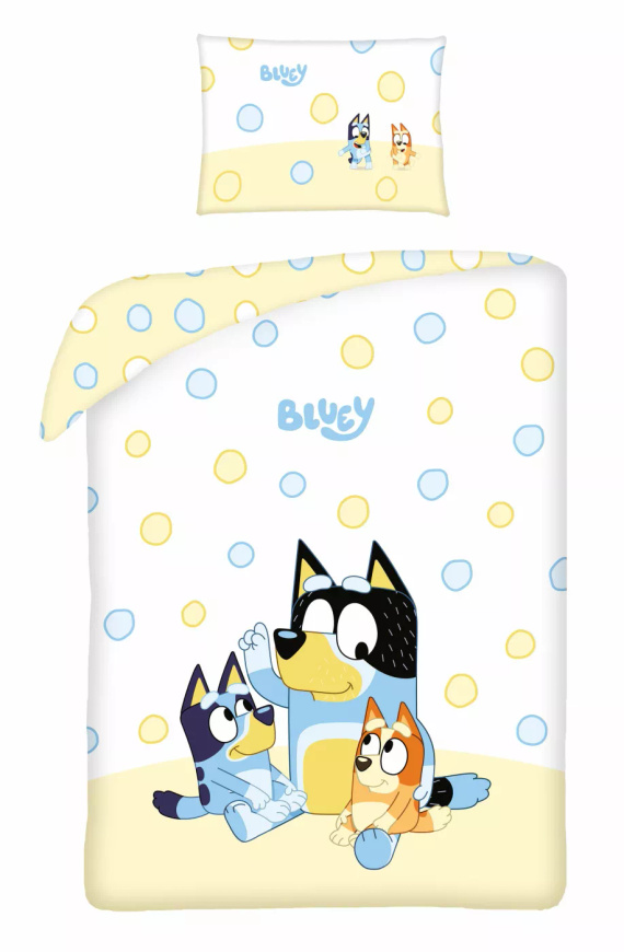 Poșetă din bumbac 100x135 Bluey Cățeluși Galbenă 40x60 Halantex H26