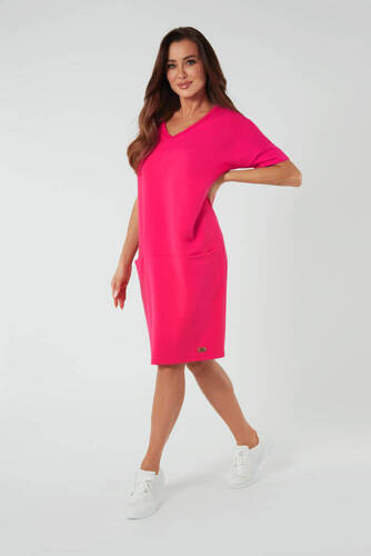 Tunică cu mânecă scurtă pentru femei Stella Italian Fashion - fucsia