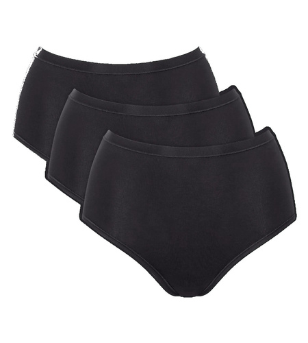 Chiloți pentru femei Go Daily Cotton Highwaist Sloggi - negri