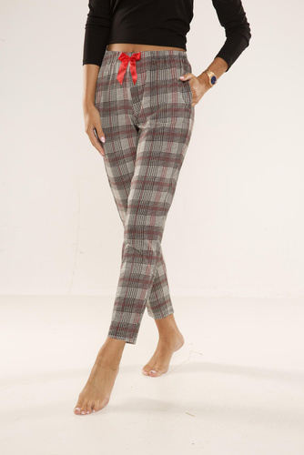 pantaloni de pijama 360 Checkered Forex - gri