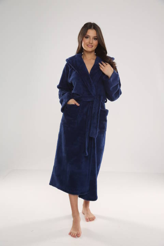 807 Luna II halat lung pentru femei Forex - albastru marin