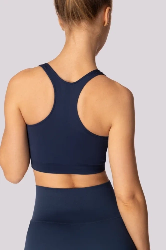 Sutien sport top cu bază Mona, bleumarin