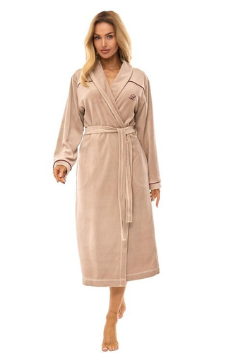 Halat de baie pentru femei 2508 L&L - bej