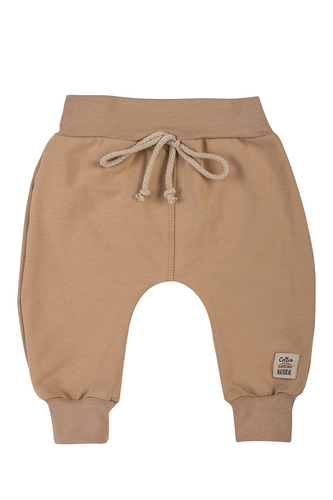 10253L Pantaloni de trening pentru bebelusi "Unitone Latte" Makoma, bej