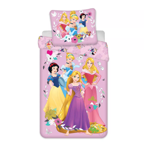 Princesses Princess Lenjerie de pat bumbac pentru copii Jerry Fabrics