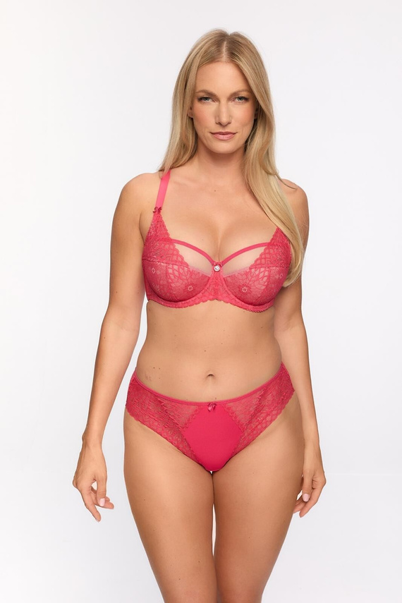 Sutien semi-moale Clementine Gaia, culoare coral, BS 1292