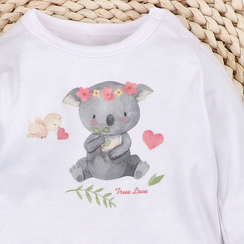 Nini Bluziță Nou-născut Sweet Koala 100% Bumbac Organic – Fabricat în Polonia