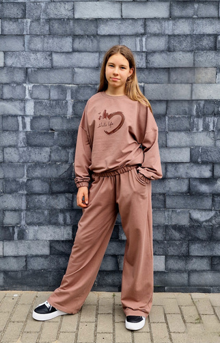 Gaja Hanorac pentru copii Bambarillo maro | Hanorac din bumbac elastic