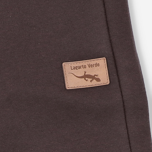 KAR-0040/BRA Pantaloni de trening pentru baieti Lagarto Verde ciocolata - comozi, bumbac, productie poloneza