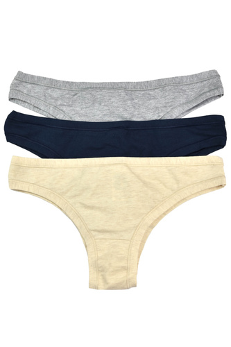 GD139-1H100 Chiloți brazilian Cotonella pachet de 3 – bumbac, croială senzuală, confort de zi cu zi