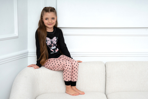 Bonilla Pijama pentru fete Italian Fashion - negru/print 