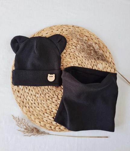 27K Esarfa pentru copii "Teddy" Nicol - neagra