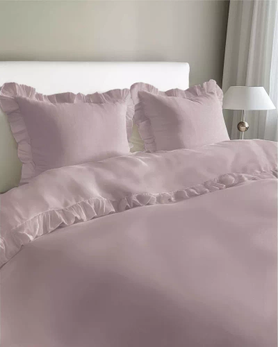 Pure 23 Lenjerie de pat din bumbac monocolor Detexpol roz