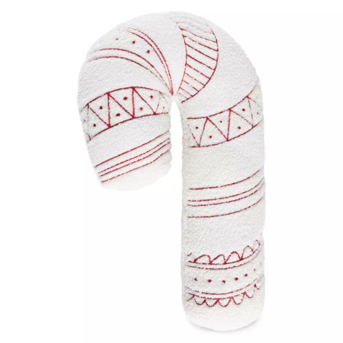 Chp 07B Pernă de Crăciun Eurofirany 27x46 – acadea, imitație de boucle, albă