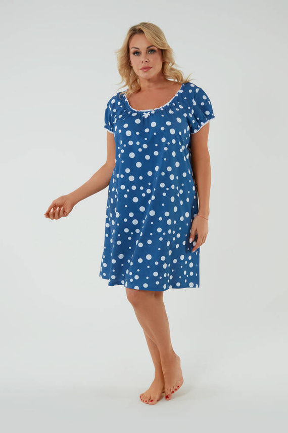 Raba cămașă de noapte și halat de alăptare Italian Fashion - blue print