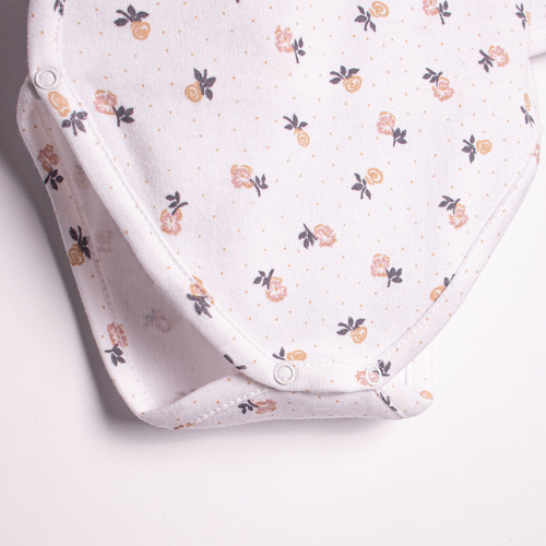 Body lung pentru fetiță din bumbac Nicol 220096 – model floral