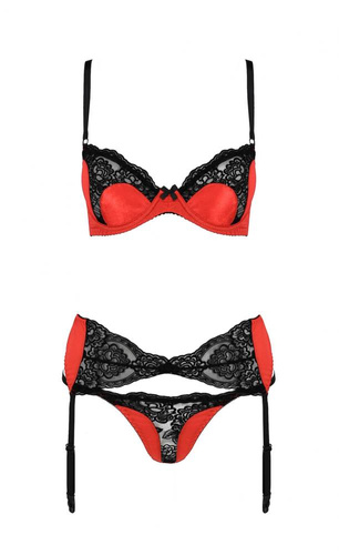 Polina Set Komplet Passion czerwony