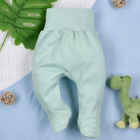 Pijama pentru bebeluși ABN-5573 Dino Explorer Nini Mentă | Bumbac organic, croială confortabilă