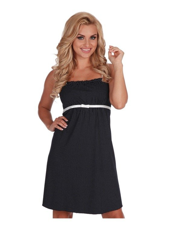 918 Dots Forex cămașă de noapte fără bretele - albastru marin