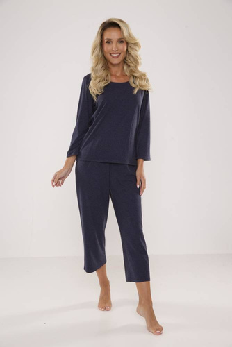 665 Paula Pijama de damă Forex - albastru marin