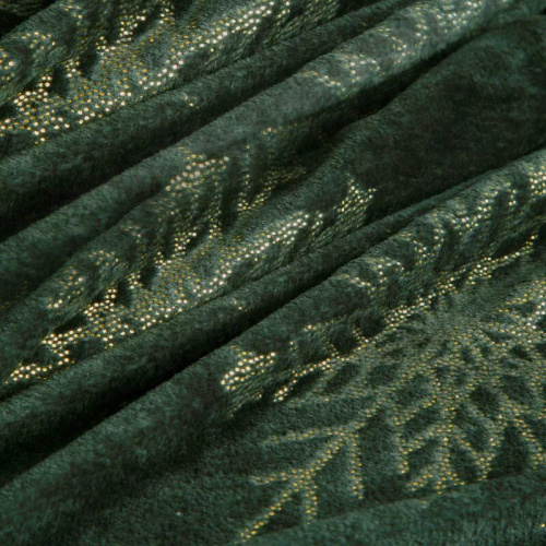 Pătură de Crăciun Eurofirany Verde – Pătură moale din microfibră, 240 g/m²