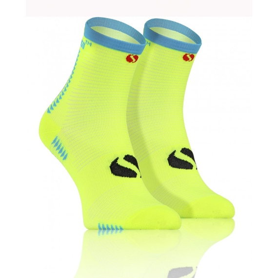 SKB01 Sport Socks Sosete sport universale Sesto Senso galben neon