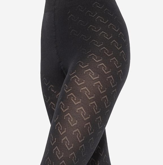 Colanti dama Loretta 156 Gatta - model geometric, opac, 50 den, mat - nero