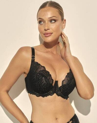 BC-1098 Sutien semicaptusit Luna Kinga - negru