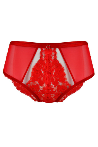 19152 Slip Jasmin Mediolano – dantelă roșie plină, gușă din bumbac