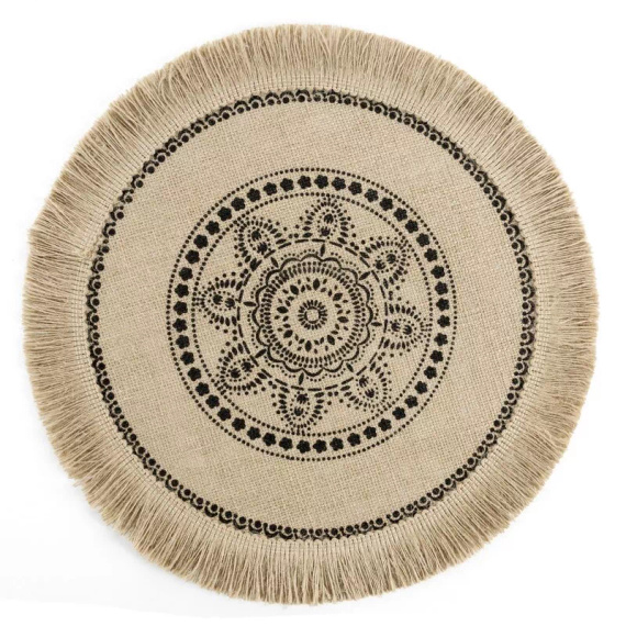 Suport farfurie Eurofirany elegant suport decorativ pentru masă Elsa natural