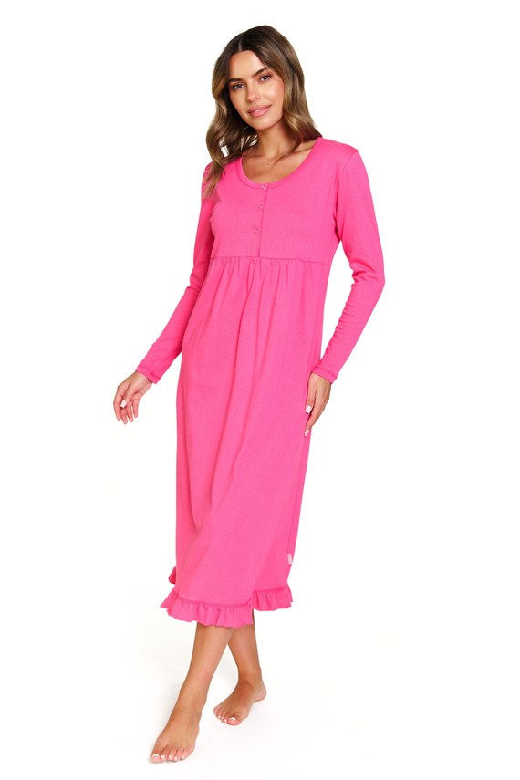 7318 Doctor Nap – Cămașă de noapte pentru maternitate și alăptare din bumbac | Producția poloneză - bujor