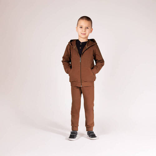 169546 Hanorac Nicol cu ​​gluga - maro