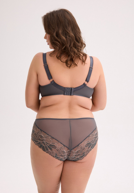 Sutien BS 1318 Priya Gaia – maxi cu semi-umflat, roz grafit, elegant și confortabil