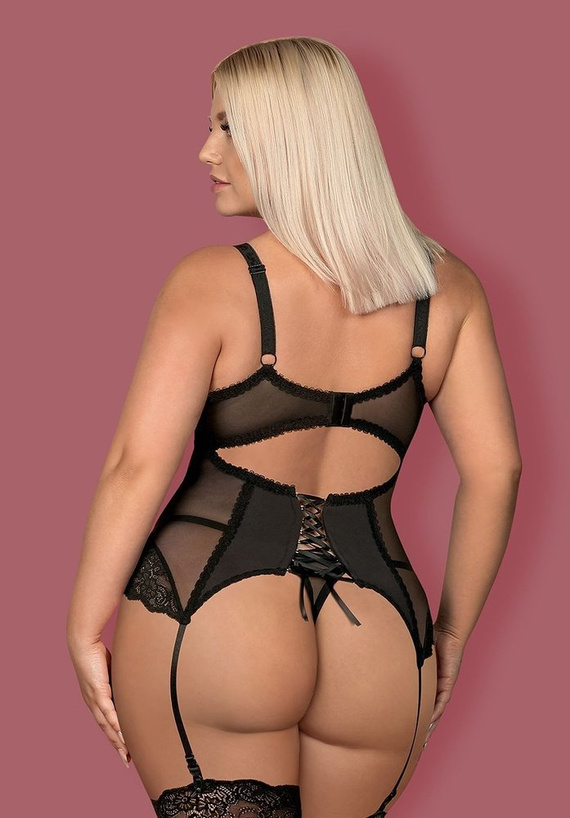 Amallie Corset Gorset Obsessive czarny