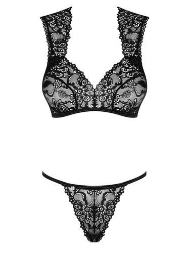 Elisetta set komplet 2-częściowy Obsessive czarny +