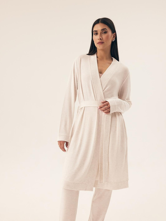 43014 Halat de baie damă Boar Henderson - crem