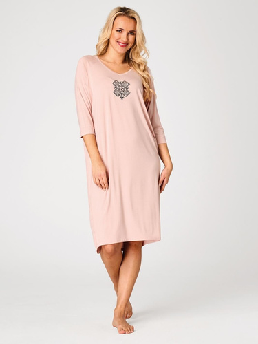 Cămașă de noapte Key LND 731 caisă din viscoză