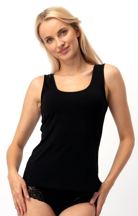 Tricou din bumbac LVS 001 Bamboo Key - negru