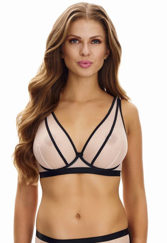 2470 Sutien bralette moale Lupoline-bej negru