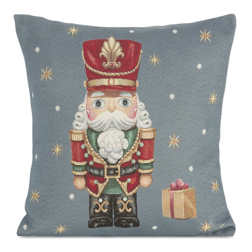 Chp 6081 Tapiserie de Crăciun Față de Pernă Spărgător de Nuci Perdele Euro Gri