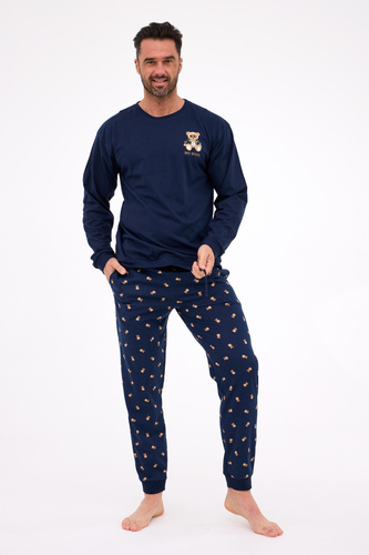 939/300 Big Boss Cornette – pijamale bărbați, bleumarin, bumbac, cu imprimeu
